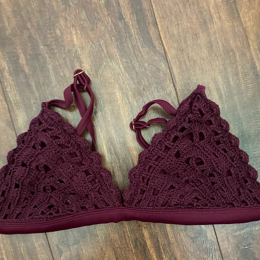 Burgundy Bathing Suite top